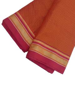 Khana / Khunn Blouse Piece - Dark Orange with Golden blend Khana / Khunn Blouse Piece - Dark Orange with Golden blend