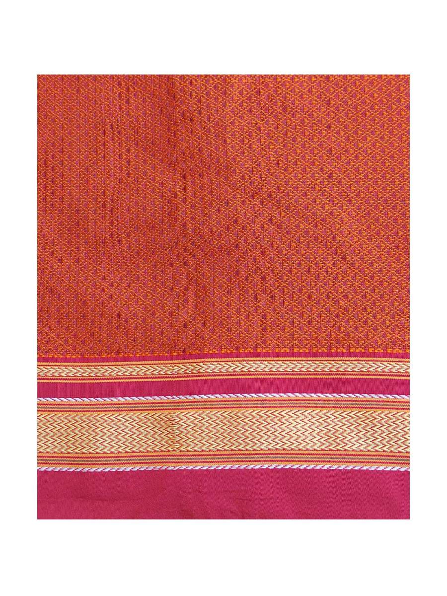 Khana / Khunn Blouse Piece - Dark Orange with Golden blend Khana / Khunn Blouse Piece - Dark Orange with Golden blend