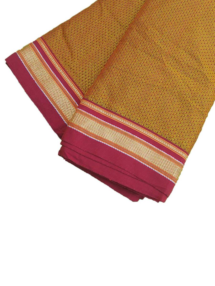Khana / Khunn Blouse Piece - Golden Maroon blend