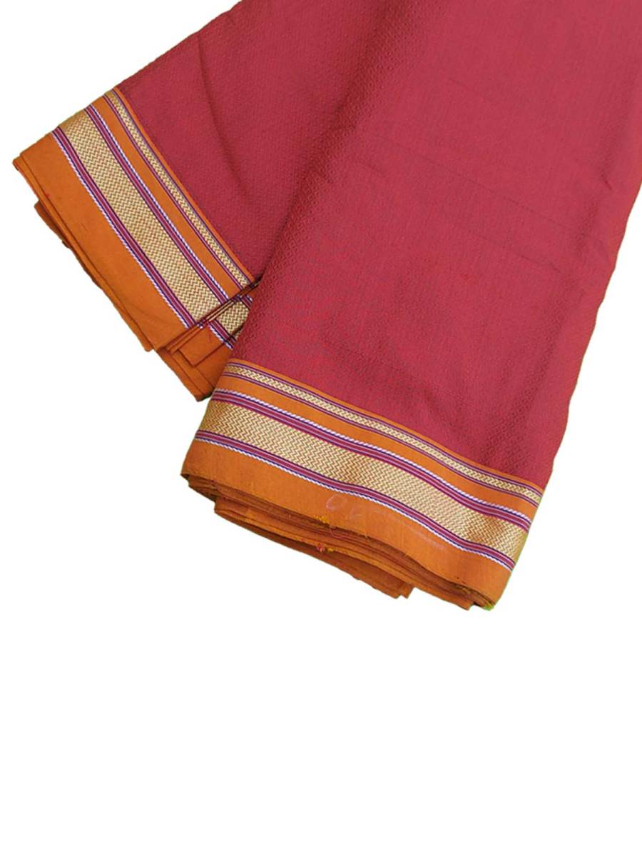 Khana / Khunn Blouse Piece - Maroon with Orange blend