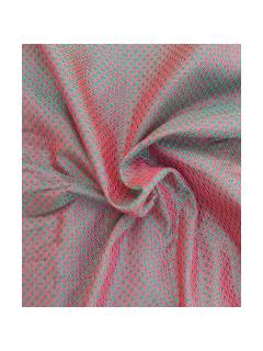 Khana / Khunn Blouse Piece - Silver Green with Maroon blend