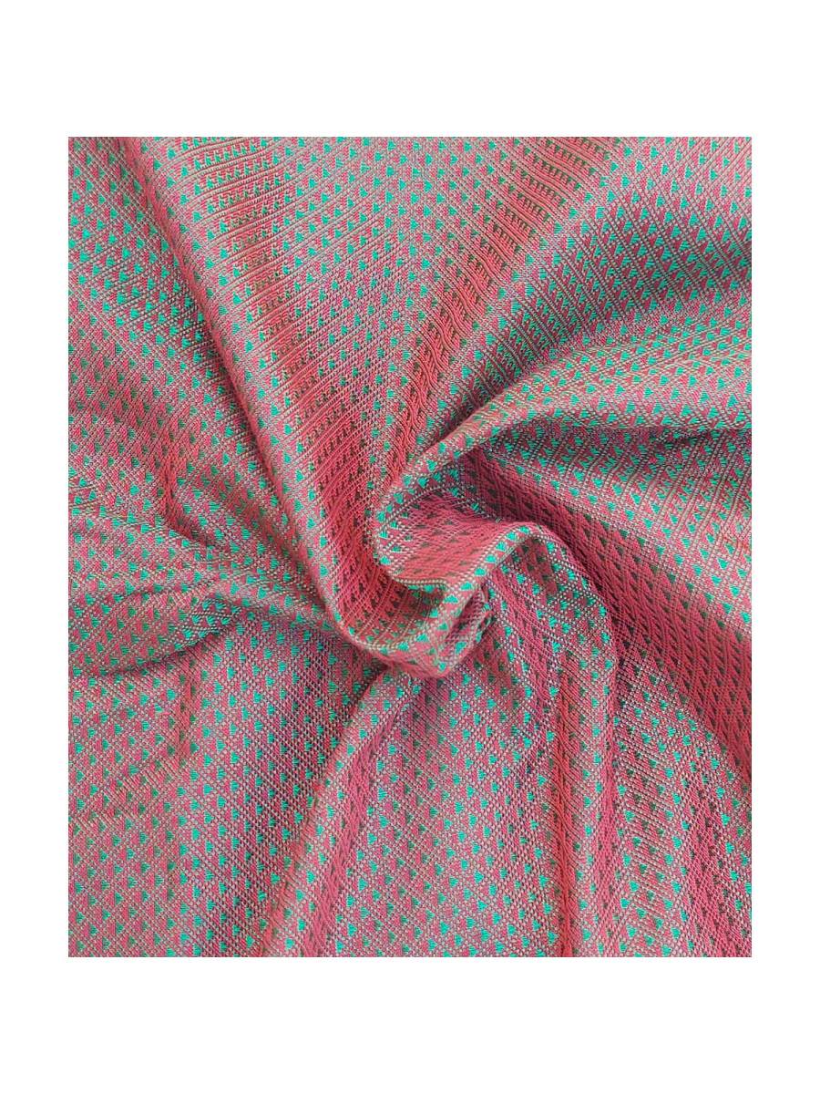 Khana / Khunn Blouse Piece - Silver Green with Maroon blend Khana / Khunn Blouse Piece - Silver Green with Maroon blend