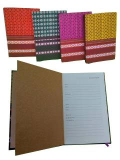 Khana Handloom Diaries - A5 Size - Set of 4 Khana Handloom Diaries - A5 Size - Set of 4