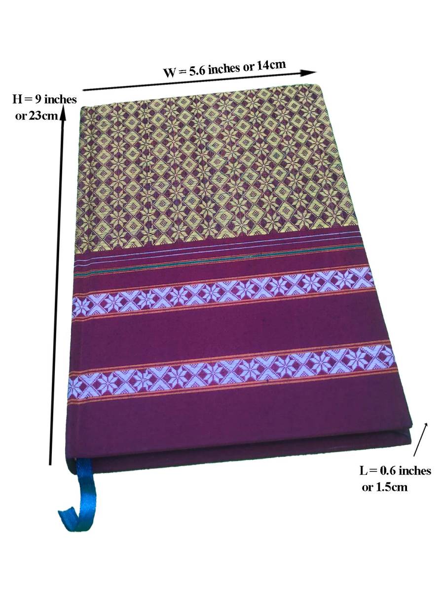 Khana Handloom Diaries - A5 Size - Golden Yellow Khana Handloom Diaries - A5 Size - Golden Yellow