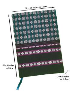 Khana Handloom Diaries - A5 Size - Green Black