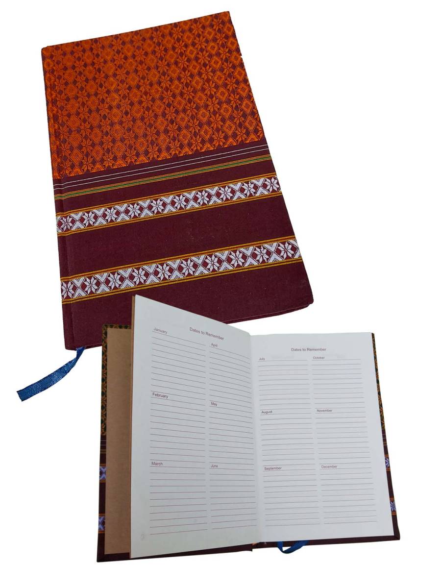 Khana Handloom Diaries - A5 Size - Orange