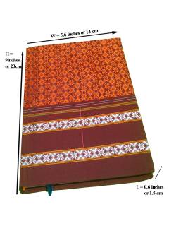 Khana Handloom Diaries - A5 Size - Orange