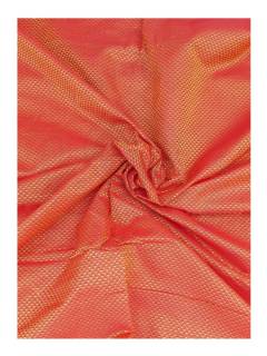 Khana / Khunn Blouse Piece - Orange with Golden blend
