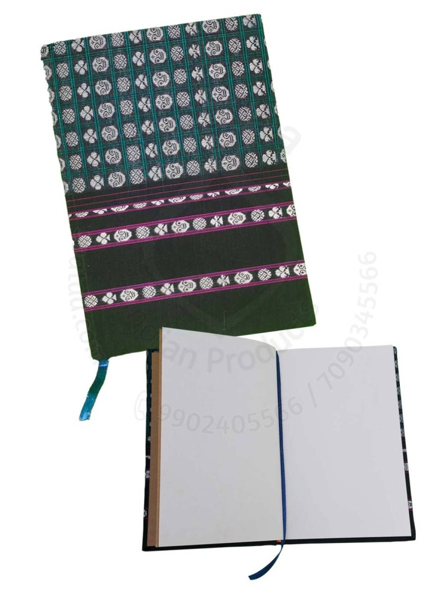 Khana Handloom Diaries - A5 Size - Green Black
Khana Handloom Diaries - A5 Size - Green Black