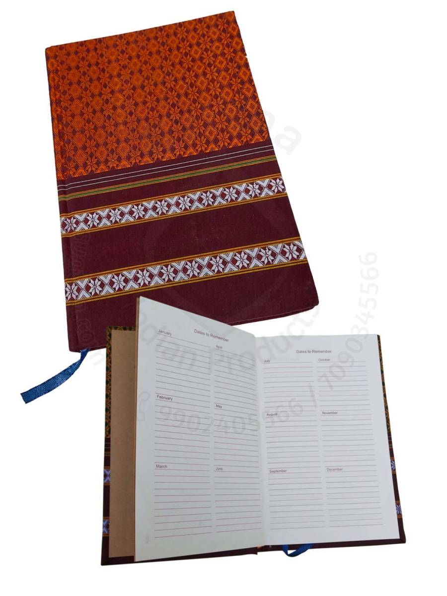 Khana Handloom Diaries - A5 Size - Orange
Khana Handloom Diaries - A5 Size - Orange