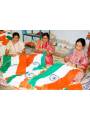 The Indian National Flag | Khadi Cotton Tiranga | 6 inch x 4 inch - Table Flag | BIS - IS1 approved