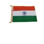 The Indian National Flag | Khadi Cotton Tiranga| 9 inch x 6 inch - Car Flag | BIS - IS1 approved