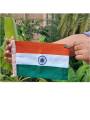 The Indian National Flag | Khadi Cotton Tiranga| 9 inch x 6 inch - Car Flag | BIS - IS1 approved