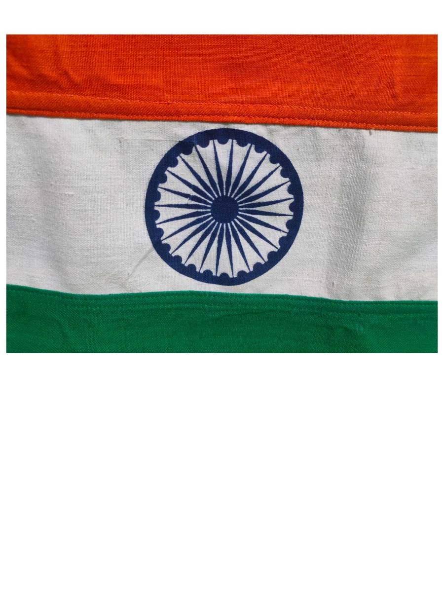 The Indian National Flag | Khadi Cotton Tiranga| 9 inch x 6 inch - Car Flag | BIS - IS1 approved