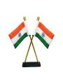 National Flag | Khadi Cotton Tiranga | 7.5cm x 5cm | Cross Table Flag National Flag | Khadi Cotton Tiranga | 7.5cm x 5cm | Cross Table Flag