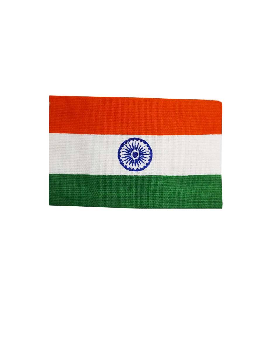 National Flag | Khadi Cotton Tiranga | 7.5cm x 5cm | Cross Table Flag National Flag | Khadi Cotton Tiranga | 7.5cm x 5cm | Cross Table Flag