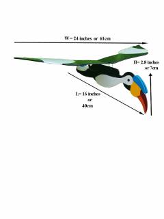 Wooden Birds - Combo1 - HornBill, Parrot, Eagle - Garden/Outdoor Decor