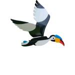 Wooden Bird - Hornbill - Garden/Outdoor Decor