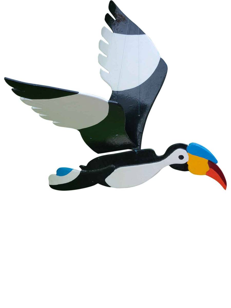 Wooden Bird - Hornbill - Garden/Outdoor Decor Wooden Bird - Hornbill - Garden/Outdoor Decor