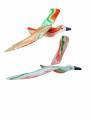 Wooden Bird Tiranga pair - Set of 2 - Garden/Outdoor Decor Wooden Bird Tiranga pair - Set of 2 - Garden/Outdoor Decor