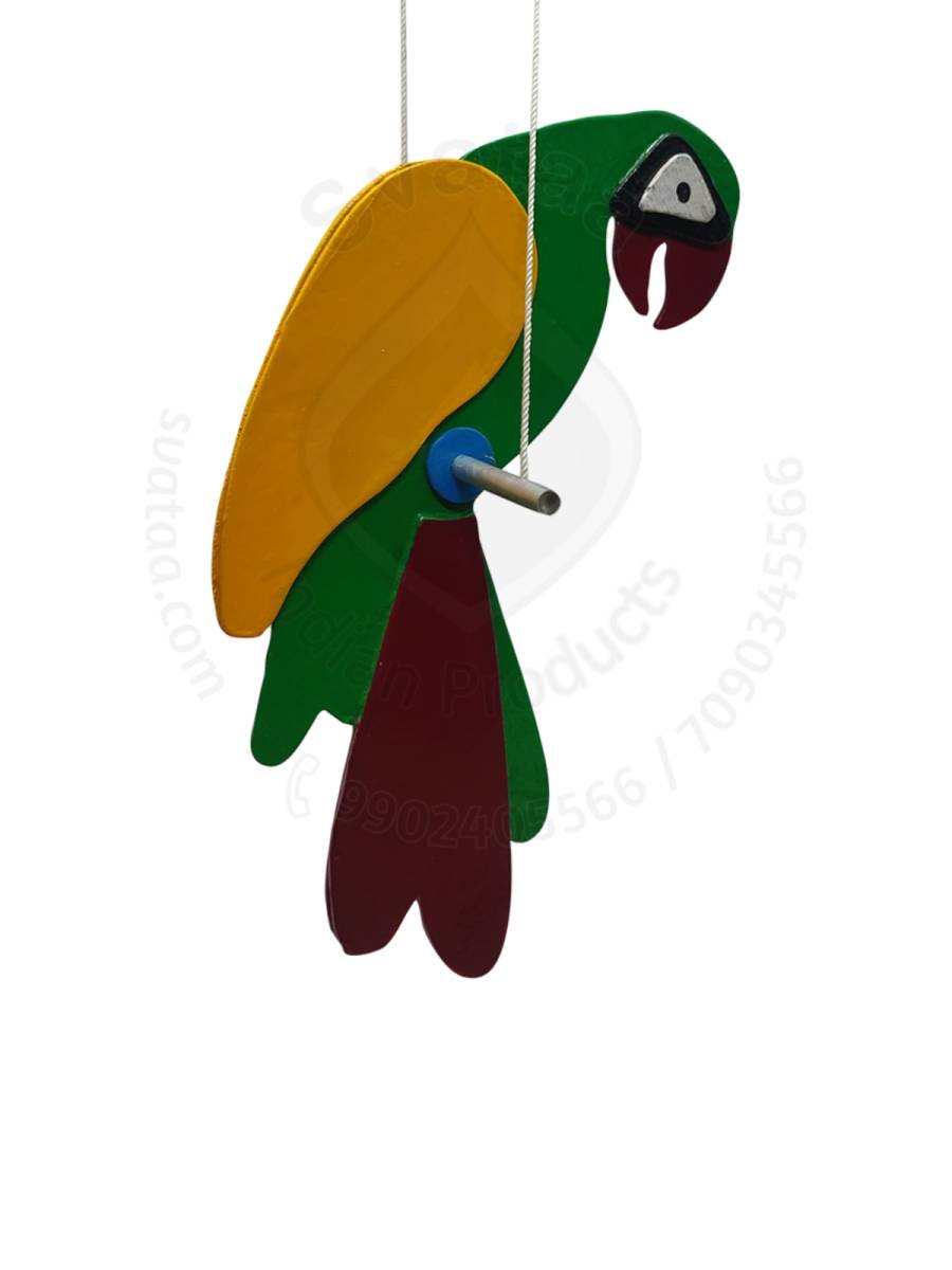 Wooden Bird - Parrot -  Garden/Outdoor Decor
