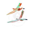 Wooden Bird Tiranga pair  -  Set of 2 - Garden/Outdoor Decor
