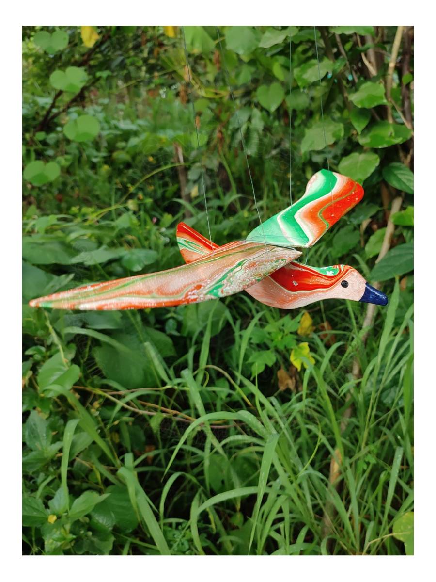 Wooden Bird - Tiranga - Garden/Outdoor Decor
