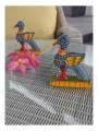 Handcrafted Wooden Carved Bird - Garuda - Eagle Figurine - Set of 2 - Orissa Crafts - Home Decor
