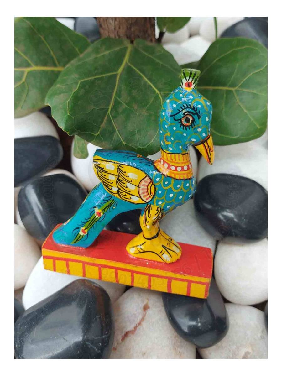 Handcrafted Wooden Carved Bird - Mayura - Peacock Figurine - Set of 2 - Orissa Crafts - Home Decor
Handcrafted Wooden Carved Bird - Mayura - Peacock Figurine - Set of 2 - Orissa Crafts - Home Decor