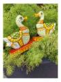 Handcrafted Wooden Carved Bird - Hamsa - Swan Figurine - Set of 2 - Orissa Crafts - Home Decor
