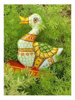 Handcrafted Wooden Carved Bird - Hamsa - Swan Figurine - Set of 2 - Orissa Crafts - Home Decor
