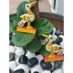 Handcrafted Wooden Carved Bird - Saaras - Crane Figurine - Set of 2 - Orissa Crafts - Home Decor