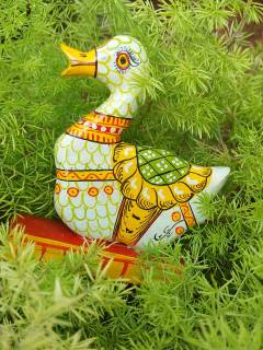 Handcrafted Wooden Carved Bird - Hamsa - Swan Figurine - Set of 2 - Orissa Crafts - Home Decor Handcrafted Wooden Carved Bird - Hamsa - Swan Figurine - Set of 2 - Orissa Crafts - Home Decor