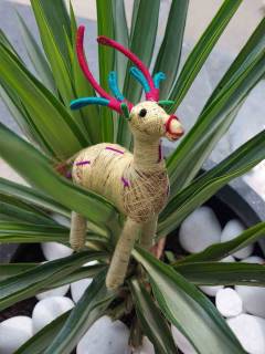 Orissa Coir Crafts - Handcrafted Deer Figurine - Set of 2 - Home Decor