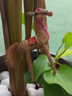 Orissa Coir Crafts - Handcrafted Horse Figurine - Home Decor