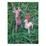 Orissa Coir Crafts - Handcrafted  Deer - Mother and Baby Figurine - Home Decor
