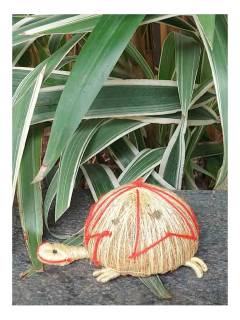 Orissa Coir Crafts - Handcrafted Tortoise Figurine - Set of 2 - Home Decor
