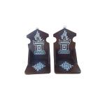 Festive - Diya Stand - Set of 2 - Wall Hanging - Brown
