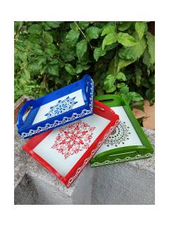 Wooden Serving Tray - Small - Assorted Color - 6x8 inches