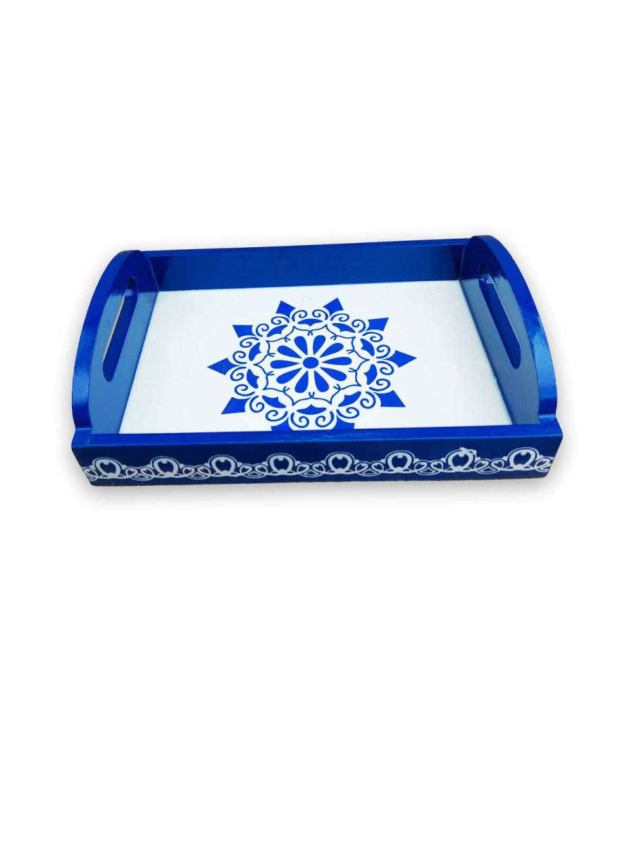 Wooden Serving Tray - Small - Assorted Color - 6x8 inches