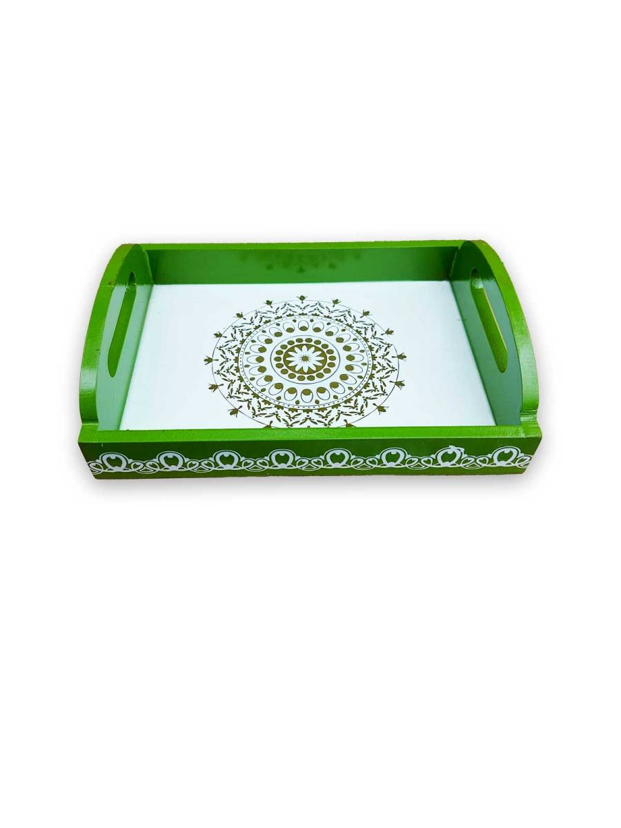 Wooden Serving Tray - Small - Assorted Color - 6x8 inches