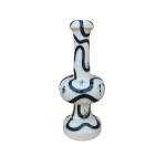 Wooden Vase - Warli Art - Large - Black & White
