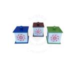 Wooden Candy Box | Storage Box - Mandala Print - Pack of 1 - Assorted Color