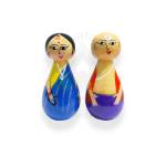 Pair Doll - Pujari - 4.5 inch - Purple

