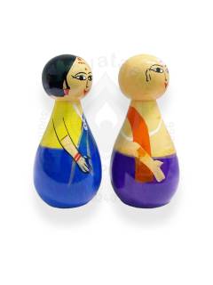 Pair Doll - Pujari - 4.5 inch - Purple
