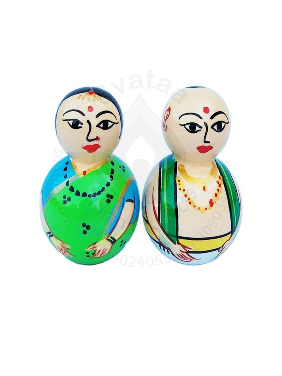 Pair Doll - Pujari - 3.5inch - Green
Pair Doll - Pujari - 3.5inch - Green