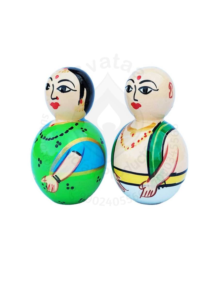 Pair Doll - Pujari - 3.5inch - Green
Pair Doll - Pujari - 3.5inch - Green