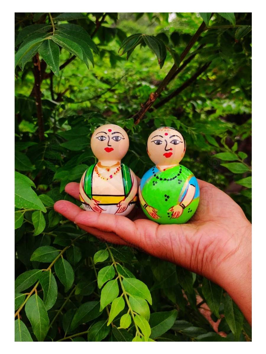 Pair Doll - Pujari - 3.5inch - Green
Pair Doll - Pujari - 3.5inch - Green
