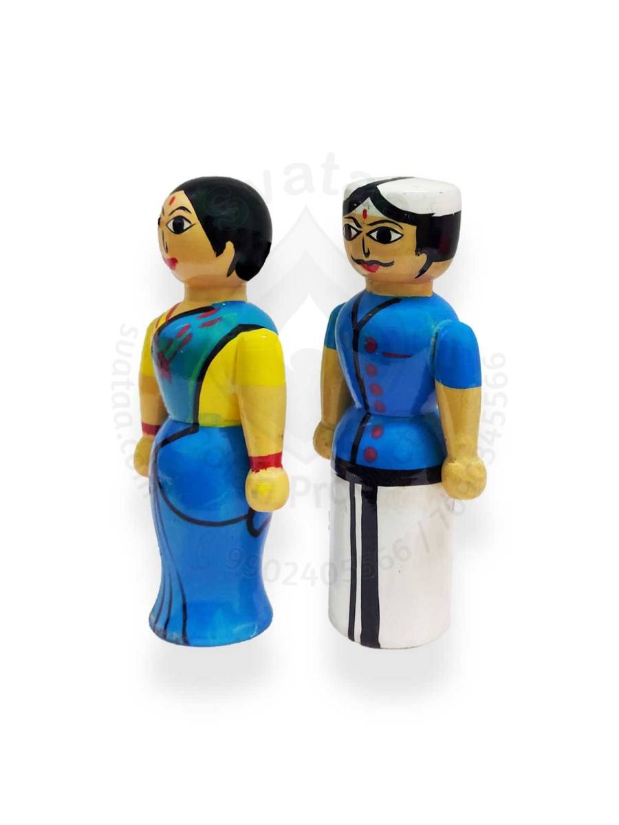 Pair Doll - Traditional - 4.5 inch - Blue
