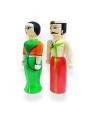 Pair Doll - Traditional - 6.5inch&nbsp;-&nbsp;Red Green
